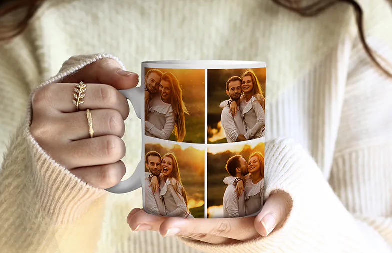 Mug blanc de famille personnalisé - Family Portrait