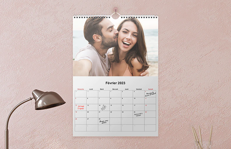Calendrier Mural Double Page A3 (fermé)
