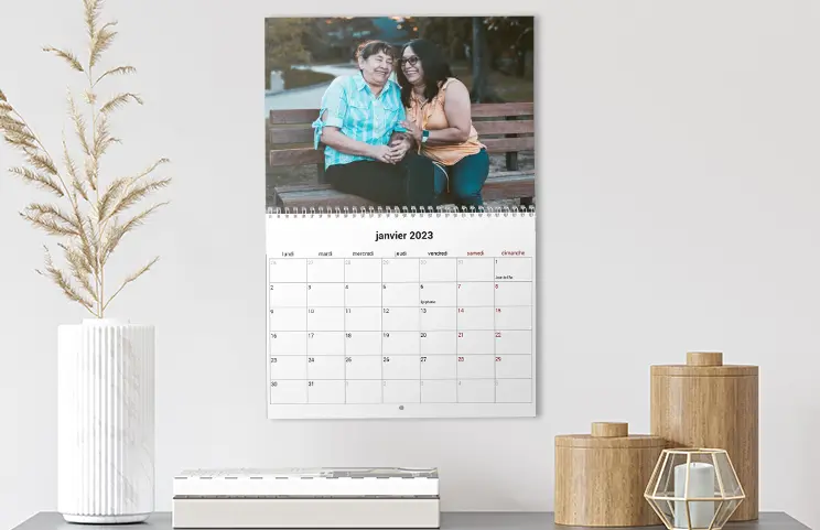 Calendrier Mural Double Page A3 (fermé)