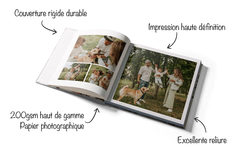 Livre photo à couverture rigide