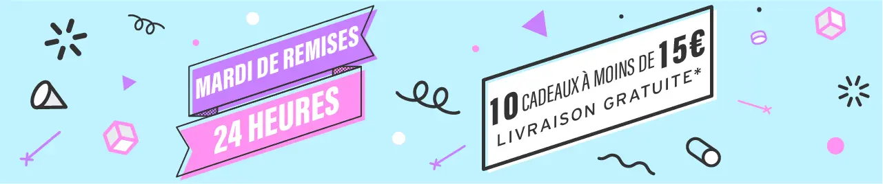10 cadeaux à moins de 15€ | *Minimum d'achat de 39€