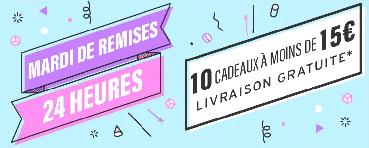 10 cadeaux à moins de 15€ | *Minimum d'achat de 39€