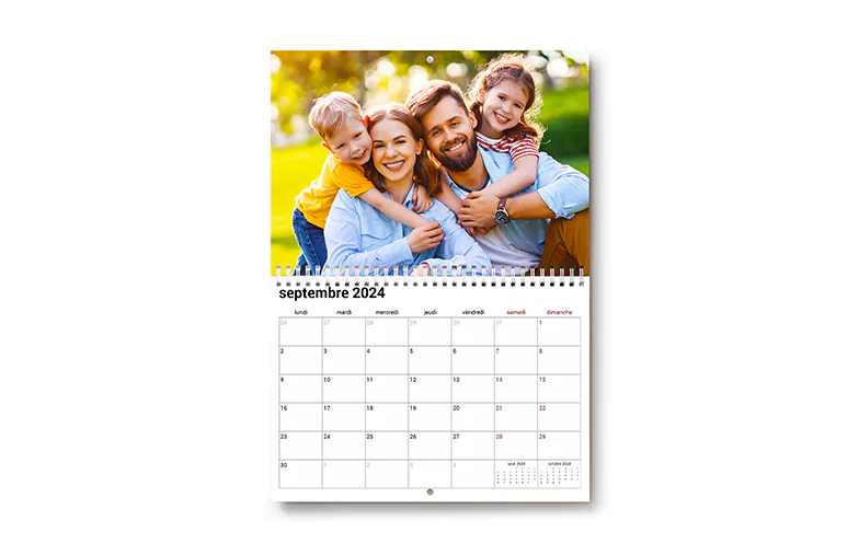 Calendriers Muraux|Calendrier Photo Mural Double Page A3|||||||||