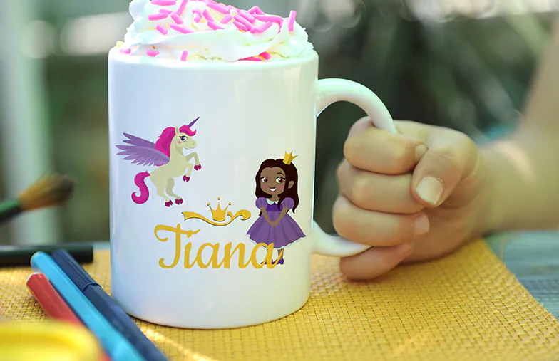 Tasses personnalisées de Princesse||||||||||
