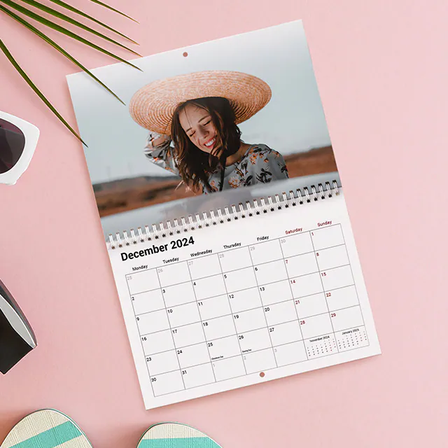 Calendriers Muraux|Calendrier Photo Mural Double Page A5|||||||||