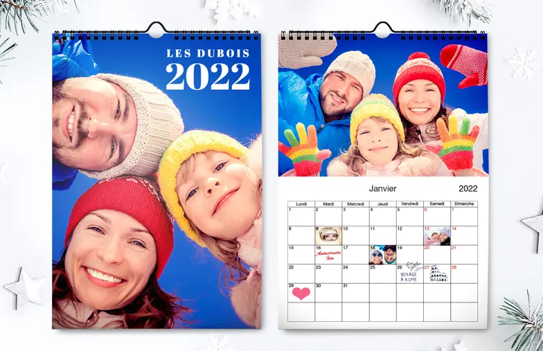 Calendrier photo mural