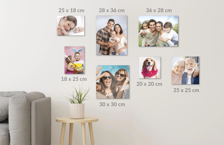 A metal print on a wall