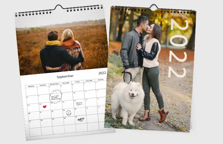 Calendrier photo mural
