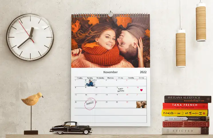Calendrier photo mural