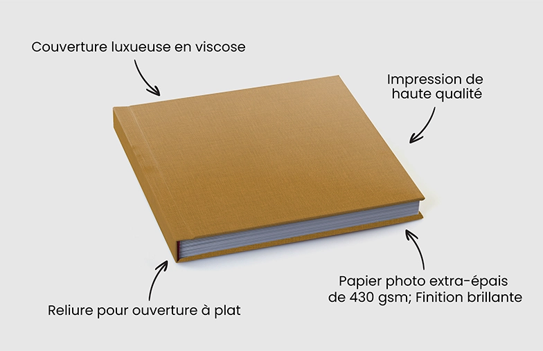 Livre photo à ouverture plate Luxe