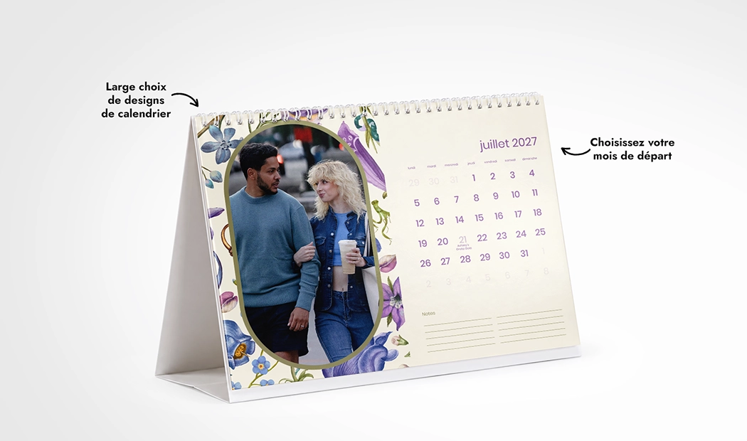 Calendrier Personnalisé 2027