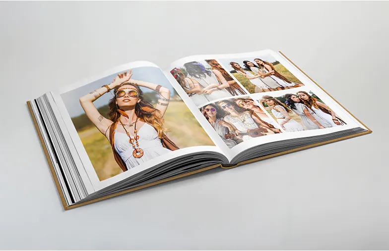 Livre photo en tissu de luxe