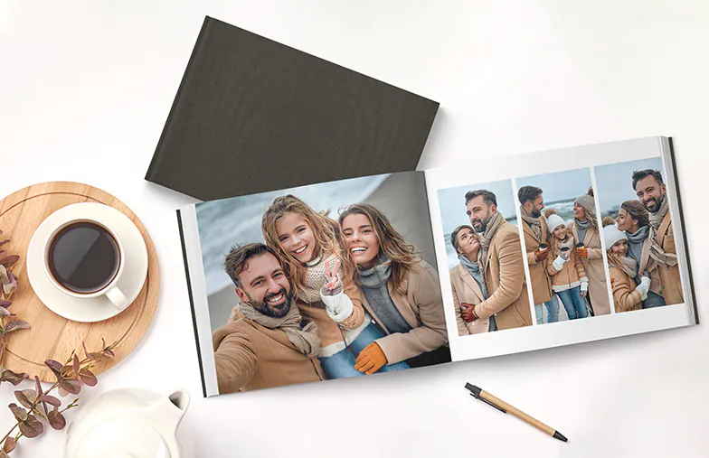 Livre photo en tissu de luxe