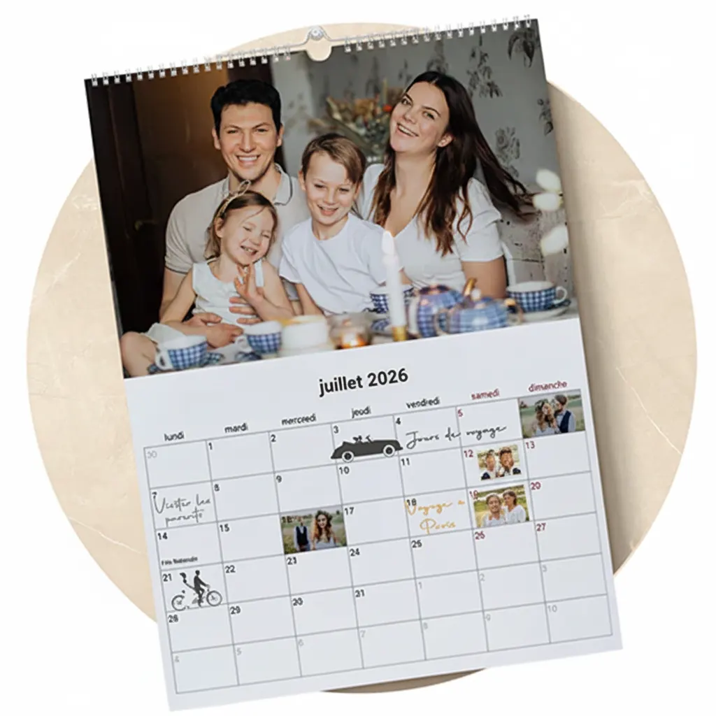 Calendrier Mural A3 Simple