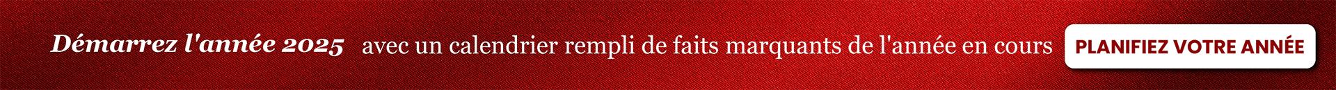 Démarrer la nouvelle année avec un calendrier