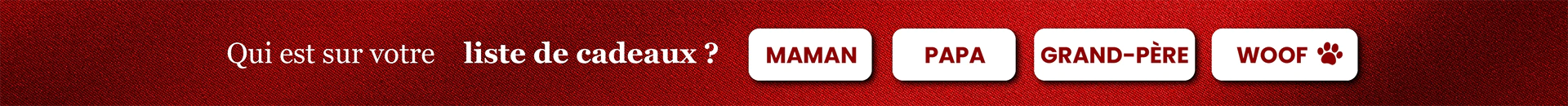 Qui est sur votre liste de cadeaux ?