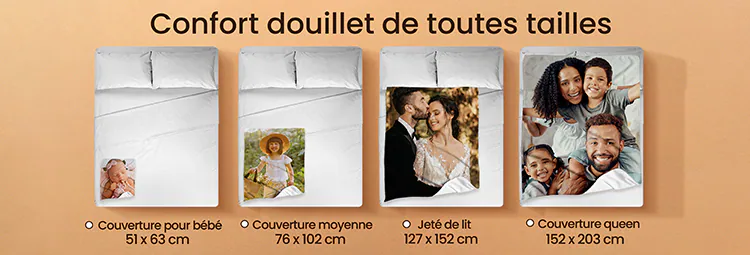 Guide des tailles - Couvertures